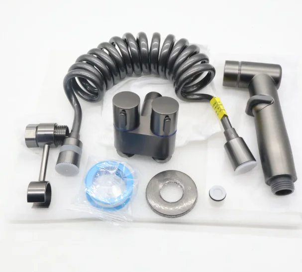 All-copper high-pressure spray gun toilet companion toilet flusher body cleaning private women wash shower nozzle flush