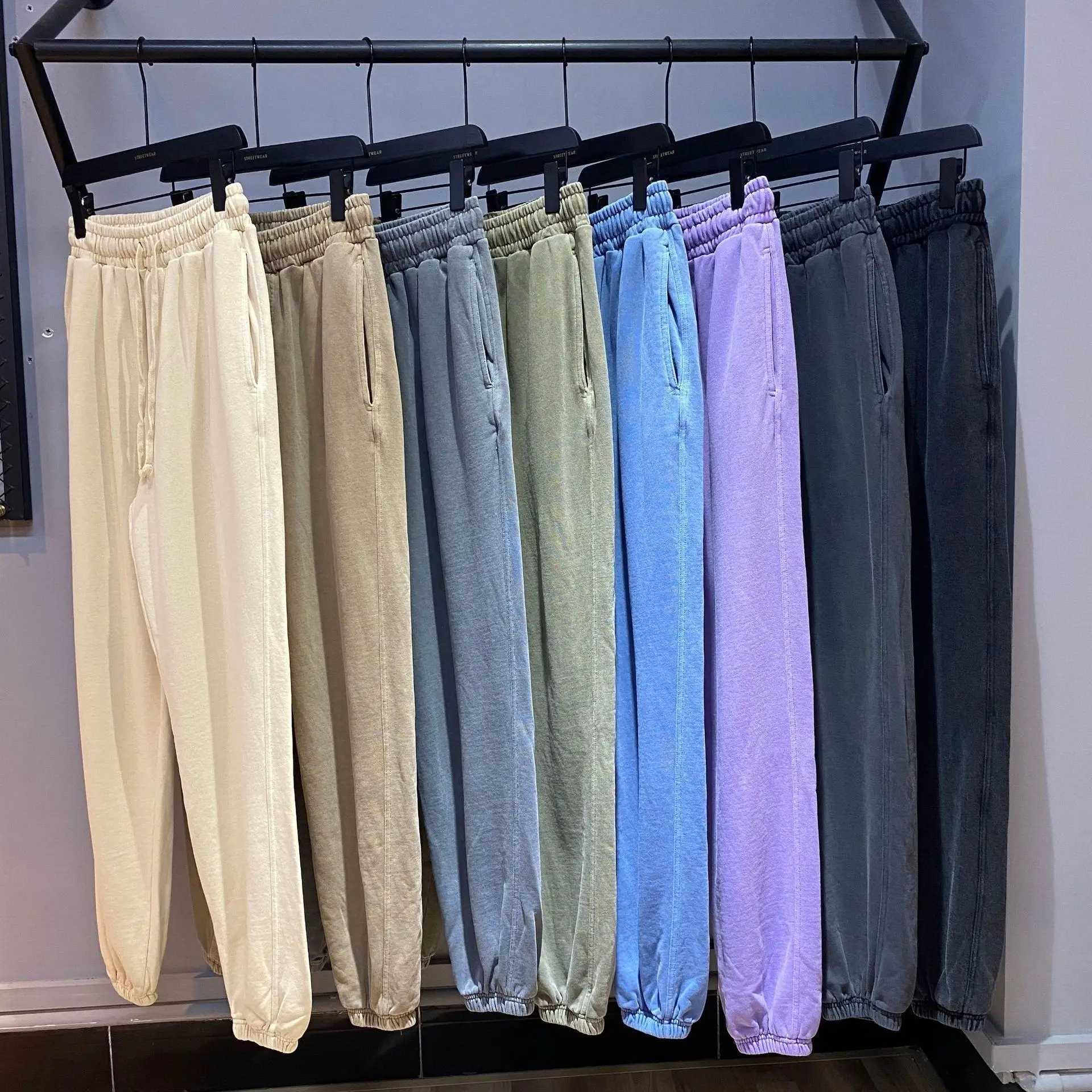 Простые чистые тренировочные штаны, джоггеры, тяжелый вырез, Пришивные толстые хлопковые тяжелые мужские спортивные штаны, в наличии