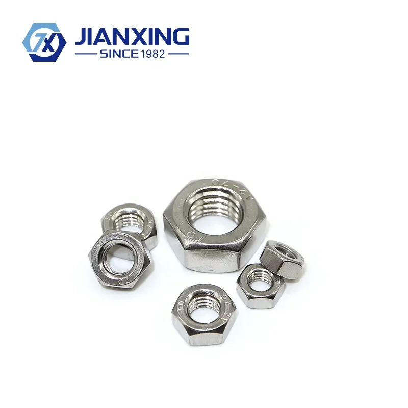 Factory Wholesale Hardware Tools Smooth Domed Hexagonal Screws Hexagonal Nuts Fasteners