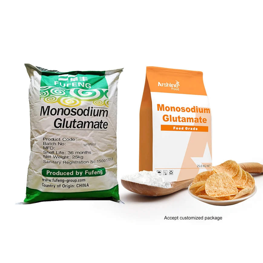 99% Metric Ton Food Grade Glutamate Monosodium 30 40 60 80 Mesh Fufeng Lianhua Monosodium Glutamic