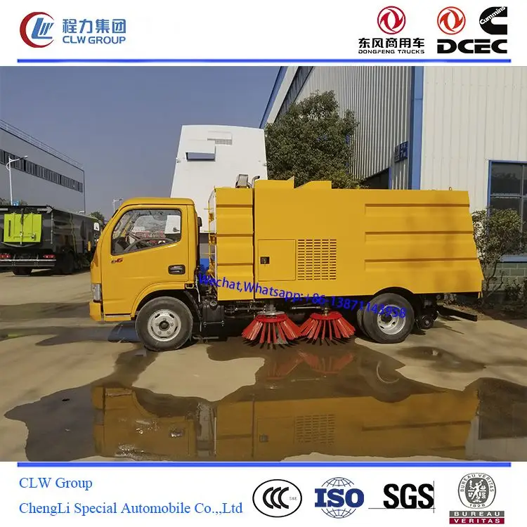 3 тонны на подметально-уборочную дорожную машину грузовик с 4 щетка Тип