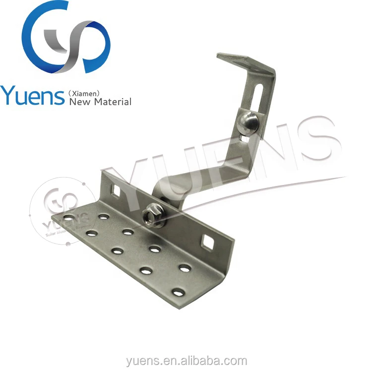 Yuens wholesale Solar Adjustable Pitched Roof Hook Bracket kits Mounting system