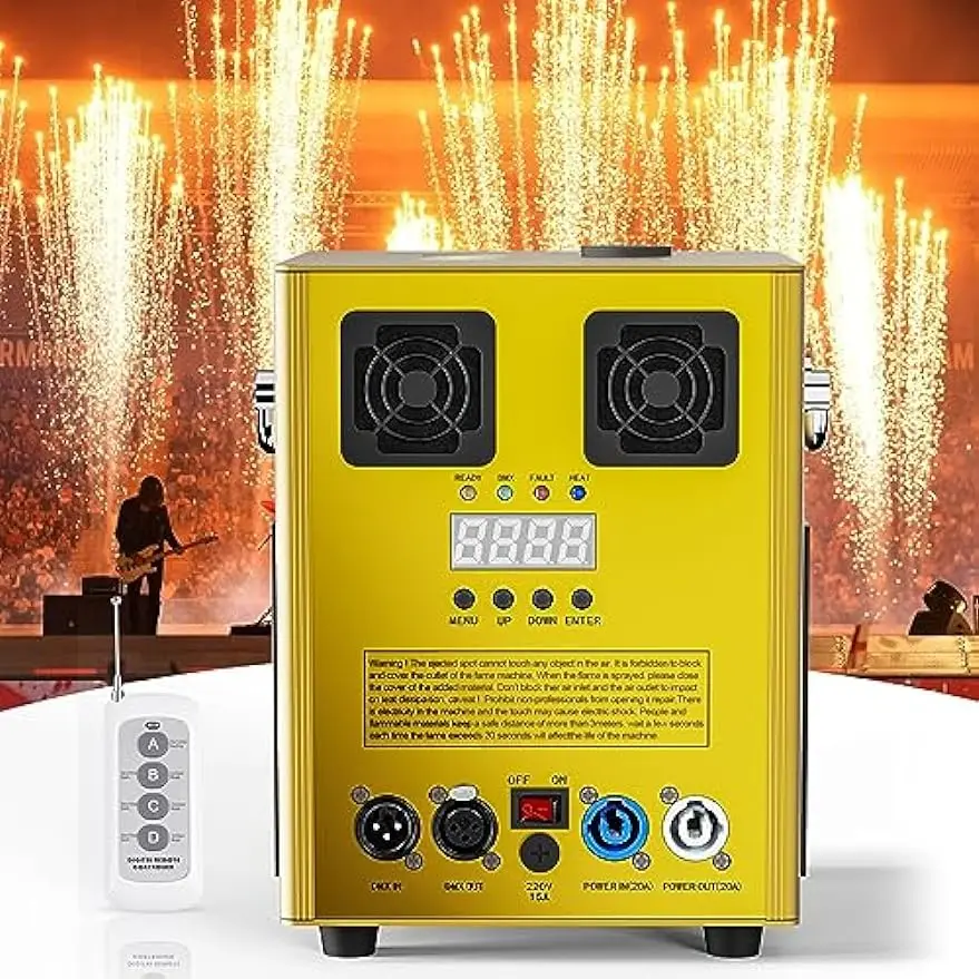 Factory Wholesale MSDS Certification Cold Spark Machine Mini  DMX Control Spark Fountain Machine For Wedding Stage