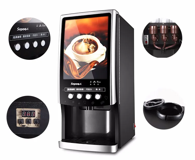 Sapoe Smart Cappuccino полностью автоматическая кофеварка эспрессо с кофемолкой для дома