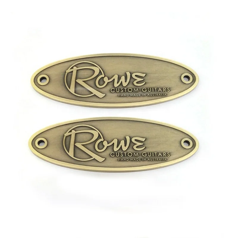 Debossed Logo Gold Plate Good Quality Favorable Factory Price Metal Plate