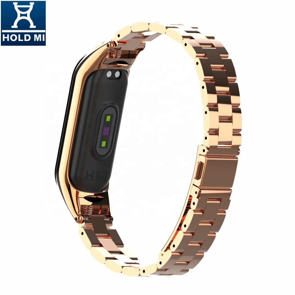 Holdmi 43037 Series Watch Band Strap Stainless Steel Luxury Rose Solid Gold Color for Xiaomi 14 Colors High Quality Hot Sale