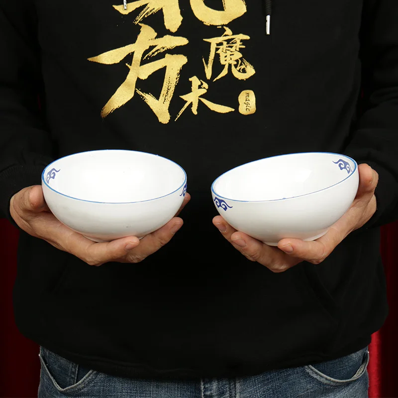 Magic Water Appearing From Empty ceramic Bowl/Water From Above Bowl Magic Trick accessories Close Up Magic Gimmick 1 Set