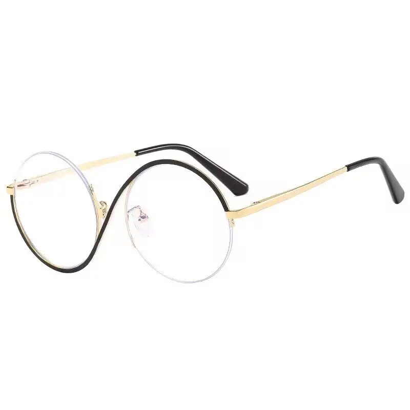 Retro Round Frame Anti-blue Radiation Glasses Ultralight Unisex Fashion Blue Light Blocking Glasses Eyewear Students