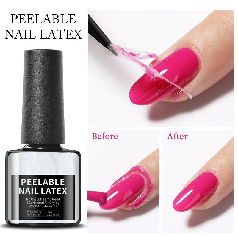 Nail Enhancement Anti Overflow Adhesive Peel Off Skin Care Nail Latex Uv Gel Nail Polish Finger Edge Protective Adhesive