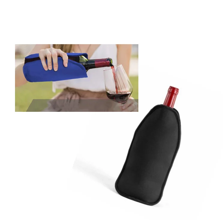Wine Bottle Cooler Sleeve / Instant Gel Ice Cooler / Reusable Gel Cooler Wine Ice Bags
