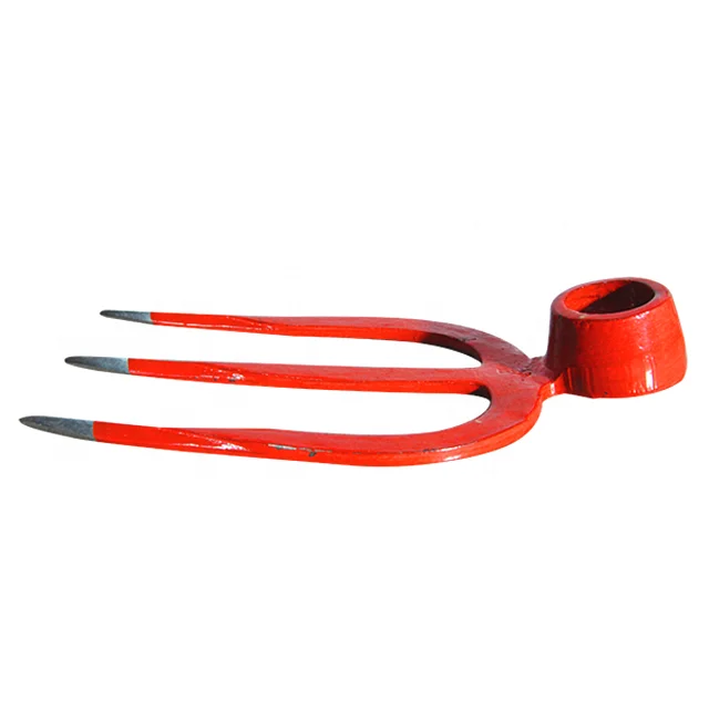 Hardened Agricultural Three-pronged Fork Hoe Rake Solid Wood Long Handle Farm Tools Gardening Fork