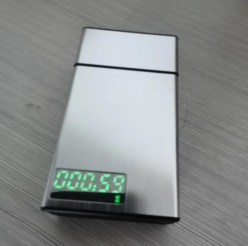 Metal Portable Timed Quit Smoking Locking Timer Cigarette Case Cigarette Box With Timer