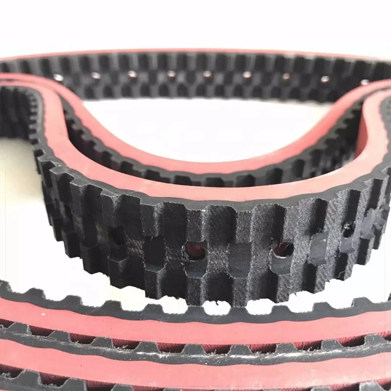 Vacuum Pulling Film rubber  belt Red Rubber Hole Belt