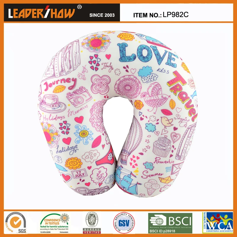 Anhui Leadershow Airplane Bus Car Microbeans Neck Pillow Travel Neck Pillow
