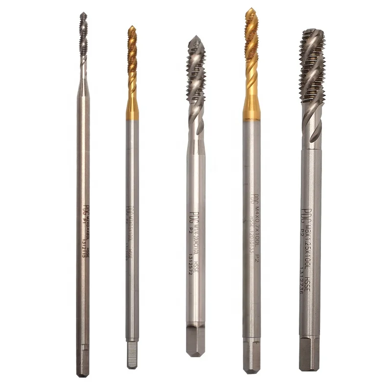 
2020 Wholesale Factory lathe tools Long Machine Spiral Flute Taps 