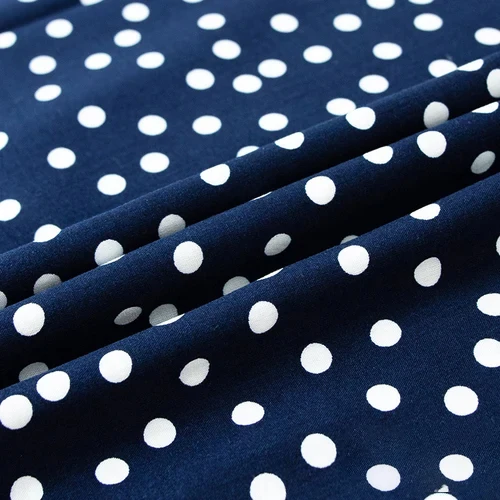 Floral Print Smooth Rayon Fabric Summer Viscose Thin Shirt Short Sleeve Dress DIY Sewing Fabric