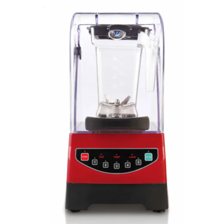 Professional use 1000W high speed 20000RPM ice crusher with soundproof cover PC jar 1.5L capacity commercial blender
