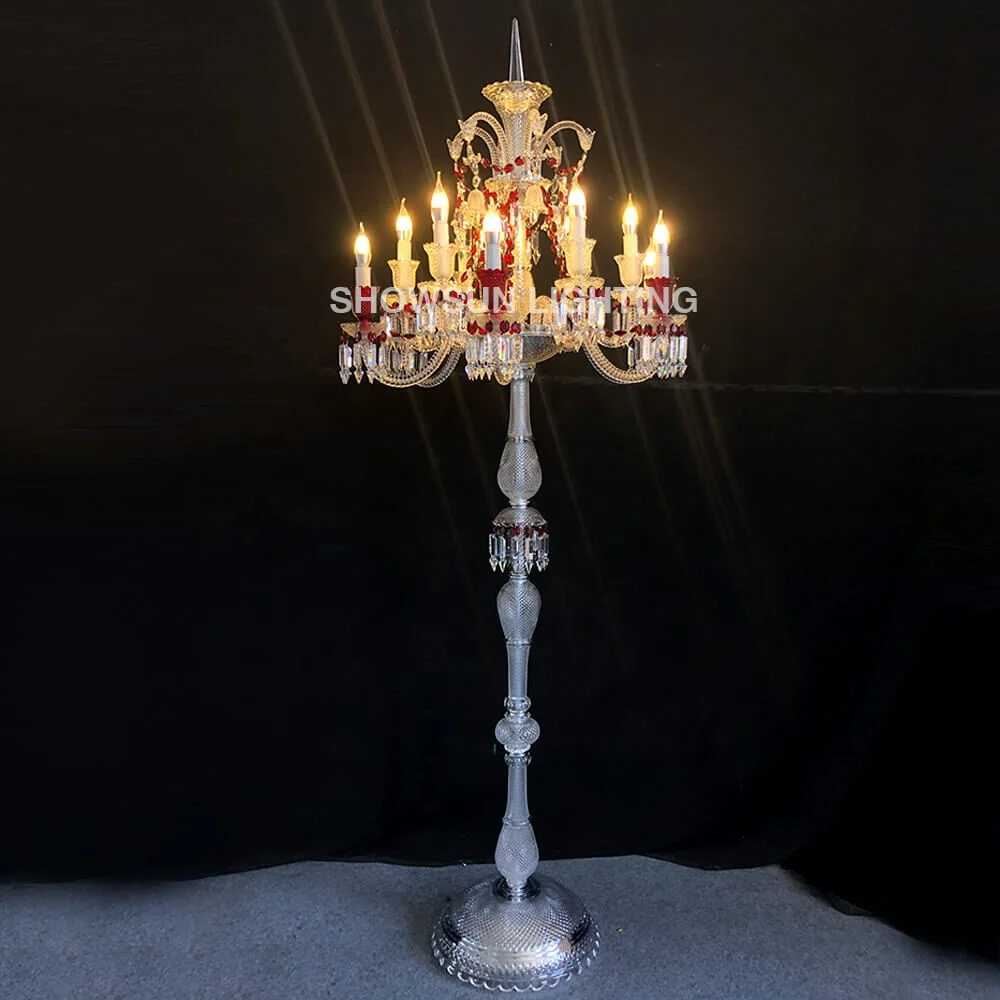 Luxury crystal floor lamp hotel lobby bedroom living room corner floor lamp