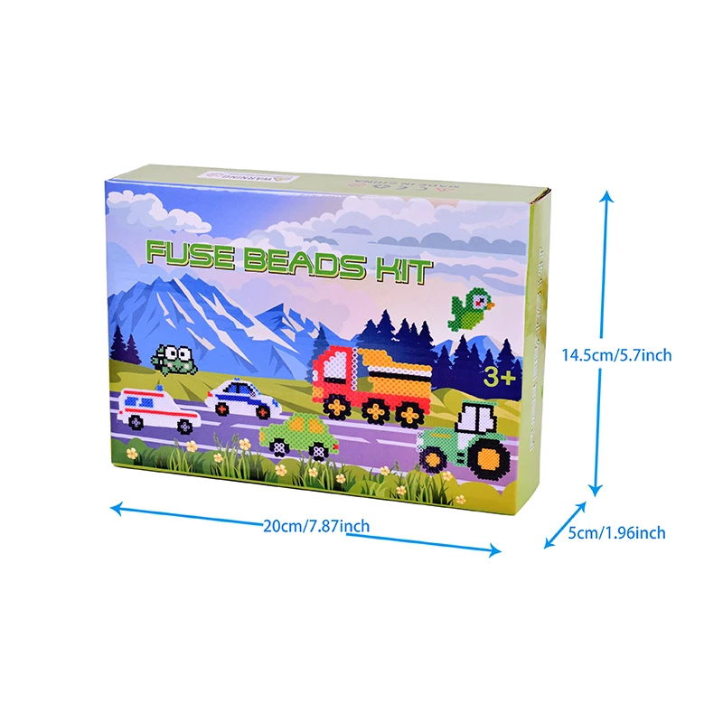 Toowl 5mm Custom Wholesale 24 Colors Children Educational Toys Ironing Eco Friendly Hama Perler Beads Fuse Beads Kit