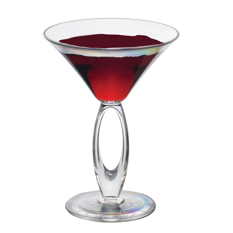 Plastic Cocktail Glass Colored Martini Wine Glass 8oz Polycarbonate Unique Martini Glass