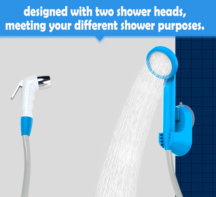 Summer Outdoor Bathing Gear Popular Portable shower Camping Rechargeable for Pet Bathing with Gentle Flow