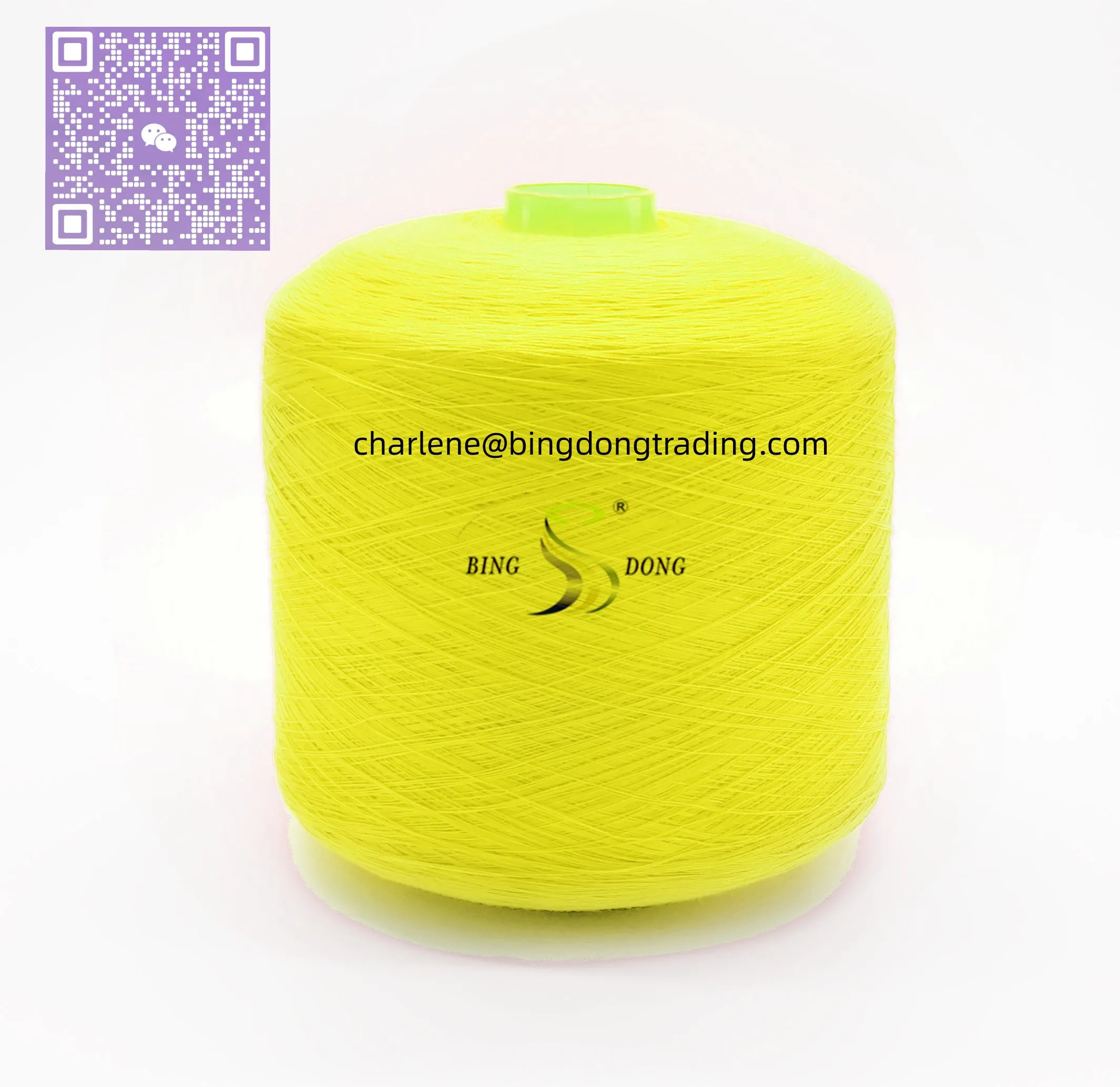 Yarn 20/3 Yizheng Raw Material Stock Lot Bright 100% Spun Sewing Polyester Woven Bag + Plastic Protecting Film Ring Spun & TFO