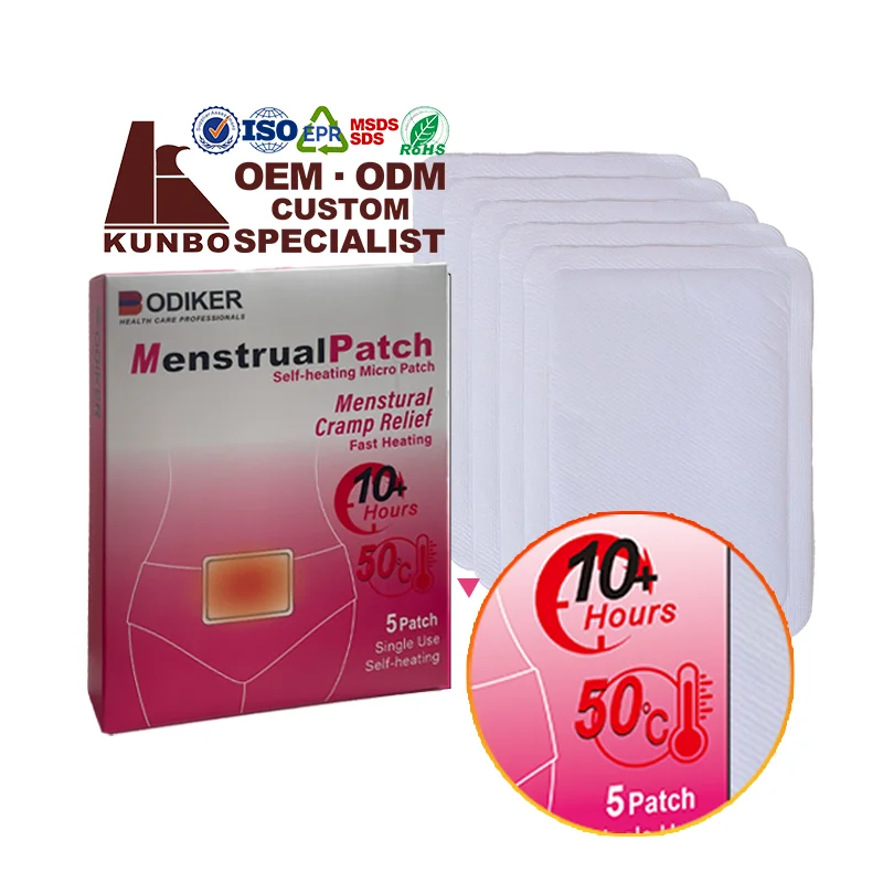 wholesale daily needs product menstruation heating pad menstrual pain relief heat patch for women