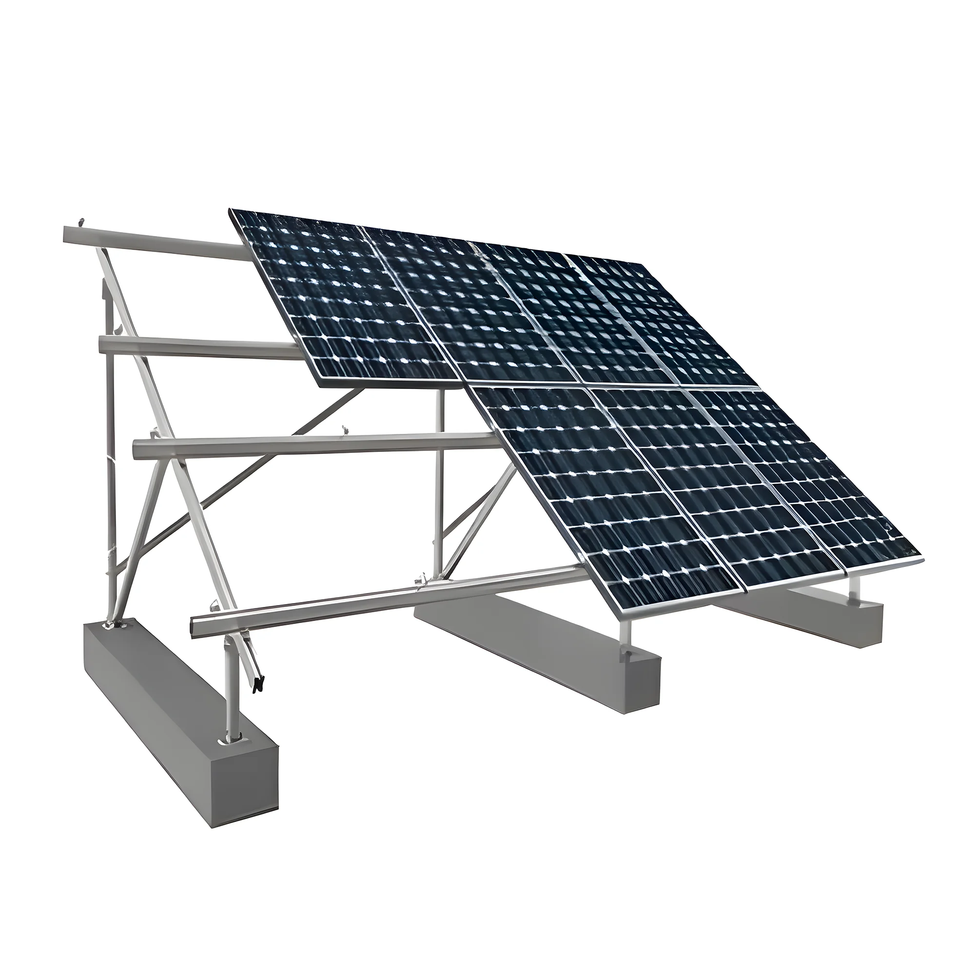 Factory Supply Adjustable Ground Solar Mounting System C-steel Solar Panel Bracket Photovoltaic Stents PV Mounting Structure