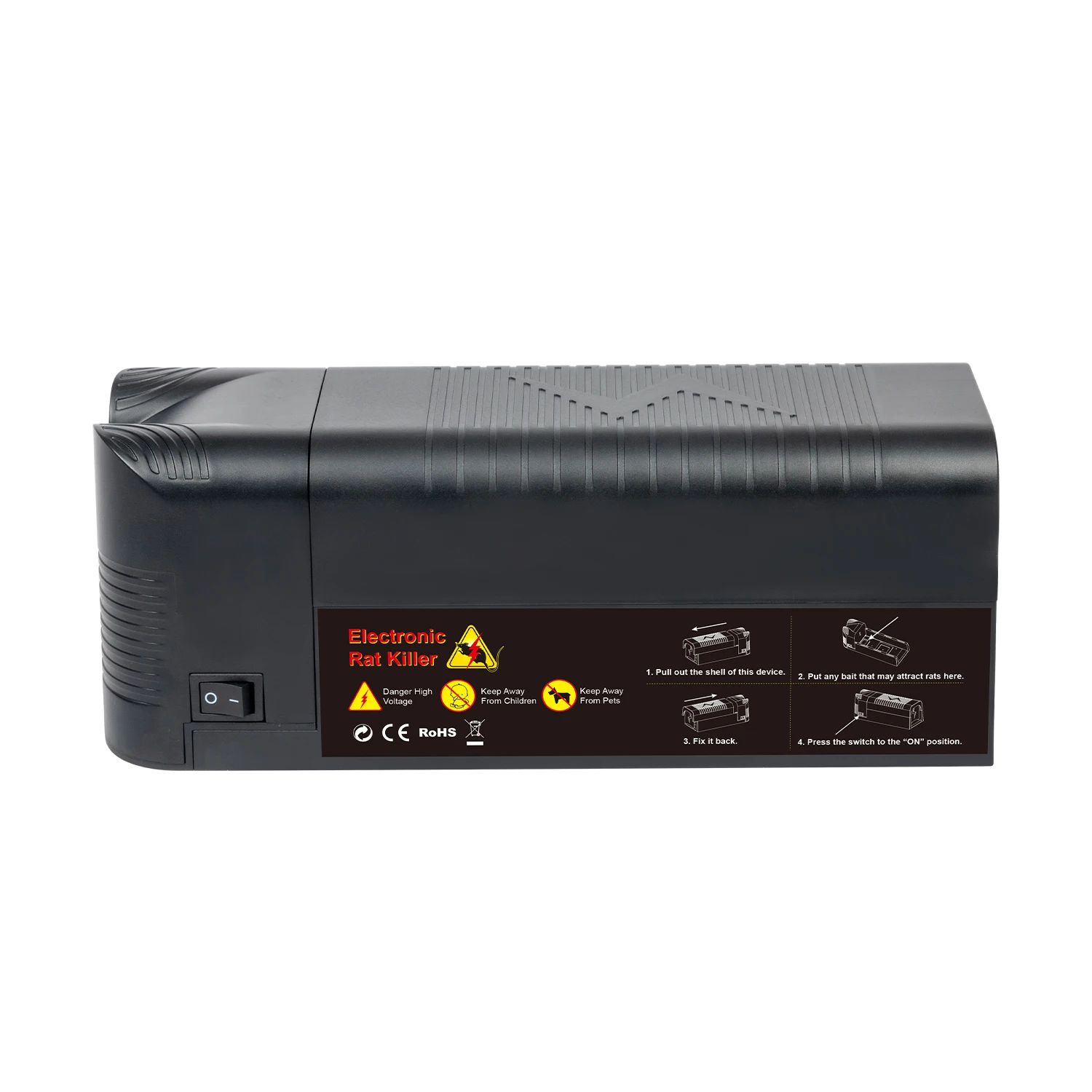 RechargPowerful Voltage Reusable Mouse Trap Rat Traps Humane Pest Control Rodent Zapper Electric Rat Trap