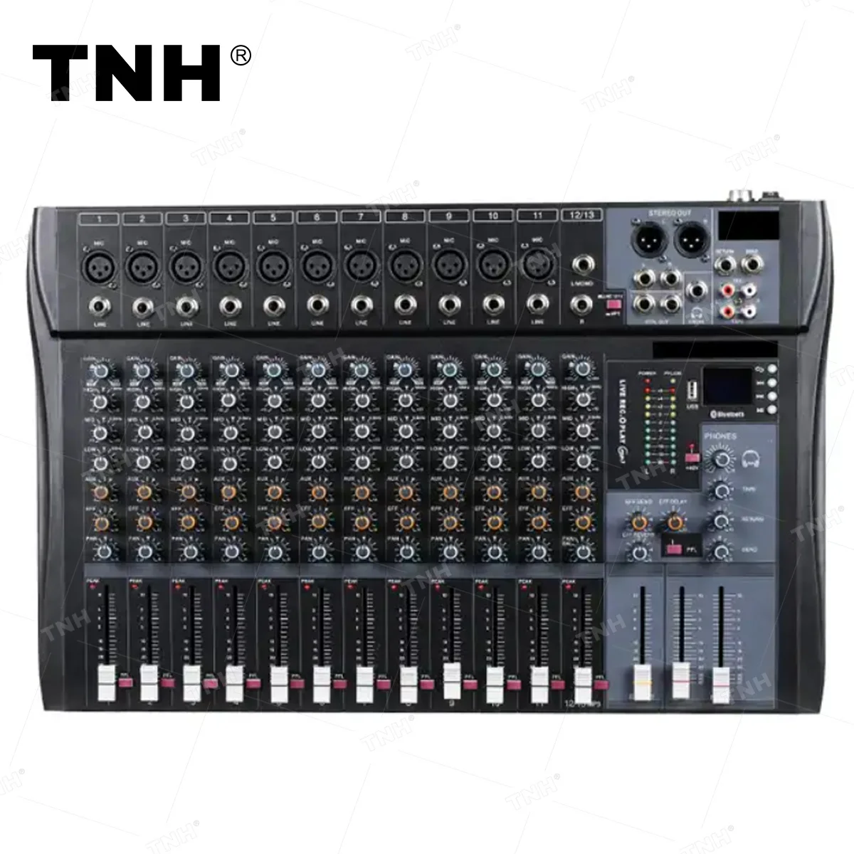 MR-120S MR 120S профессиональный аудио микшер HD DJ плеер независимая фантомная мощность 12 каналов USB Blue tooth