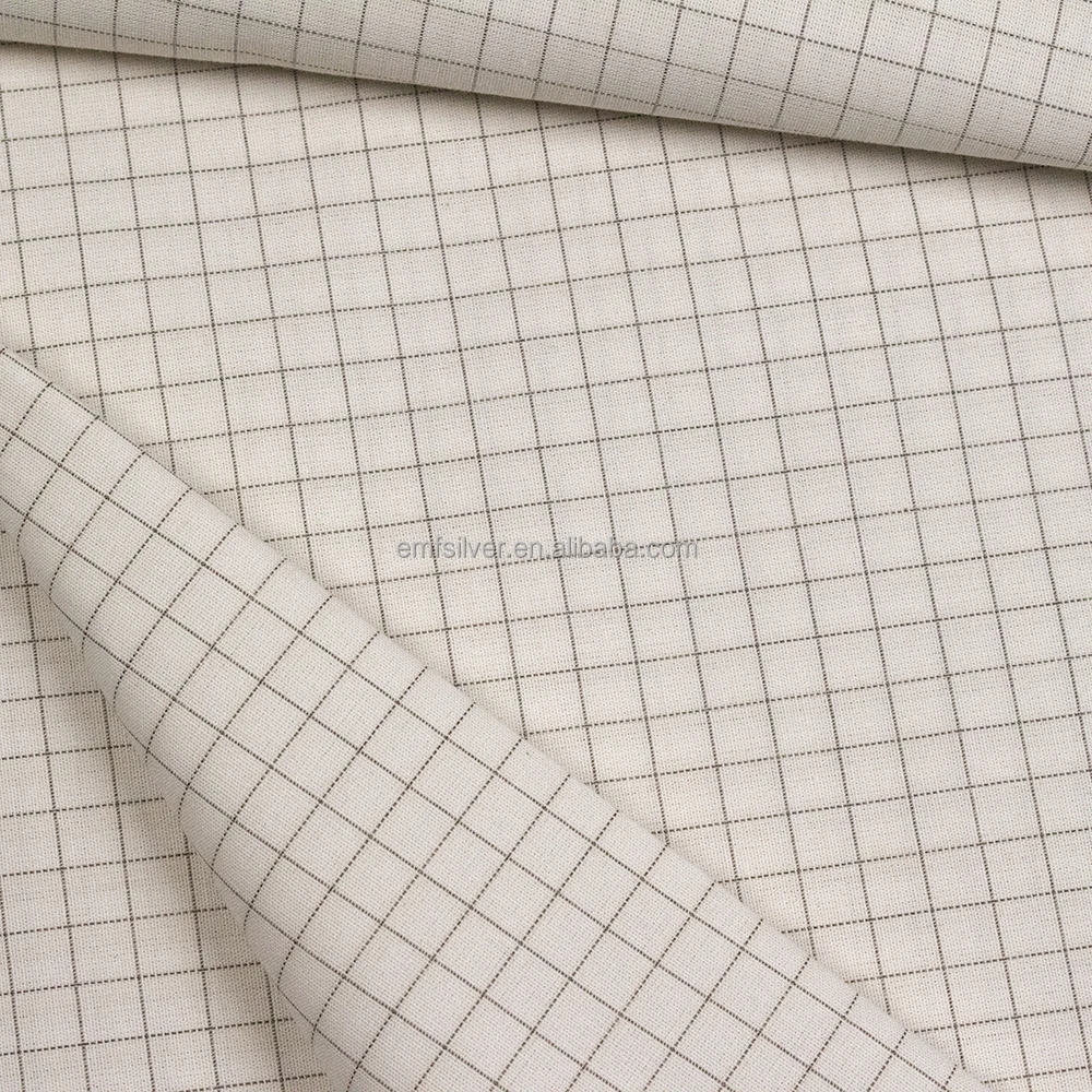 Экранирующая заземляющая ткань EMF Серебряное волокно проводящая для заземляющего листа