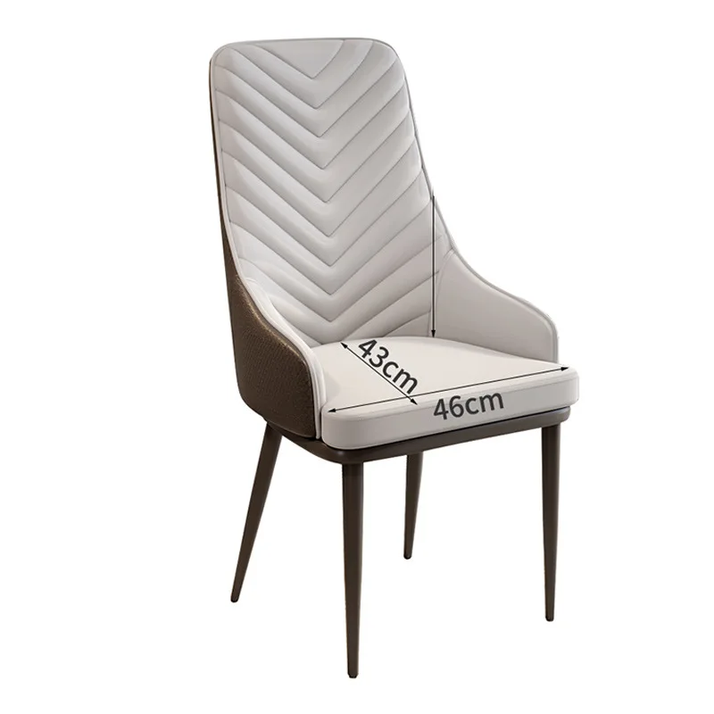 Modern and minimalist home dining chairsbackrest chairs hotel modern creative with armrests dining chairssoft bags desks