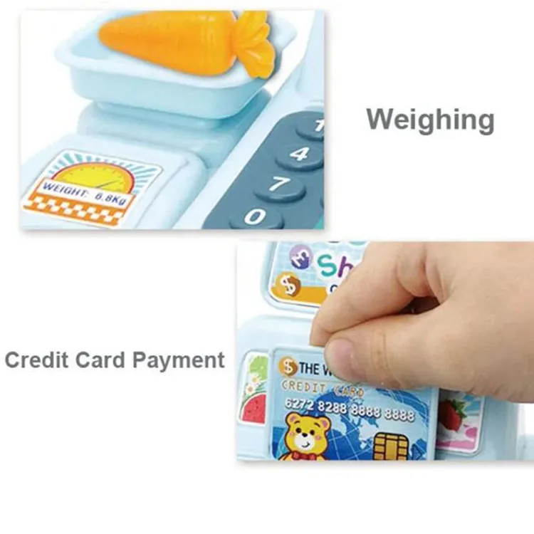 Samtoy Electronic Educational other Pretend Play Preschool Juguete Shopping Supermarket Toy Cash Register Toy for Kids