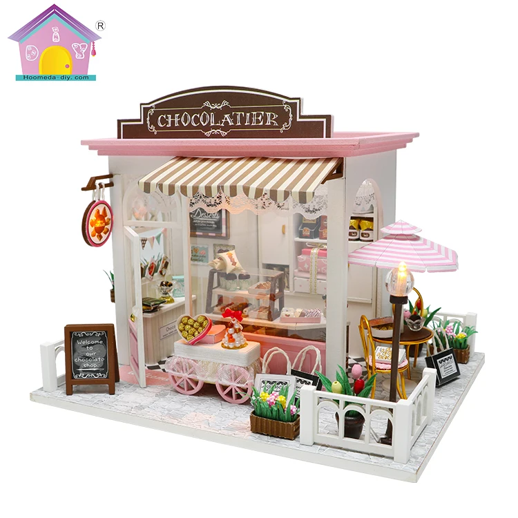 Wholesale diy miniature wooden craft children gift doll house