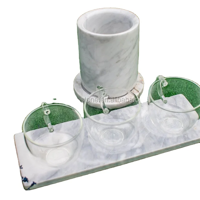 Marble base custom cup mats marble tray for wine glass marble candle holder copper candle holder