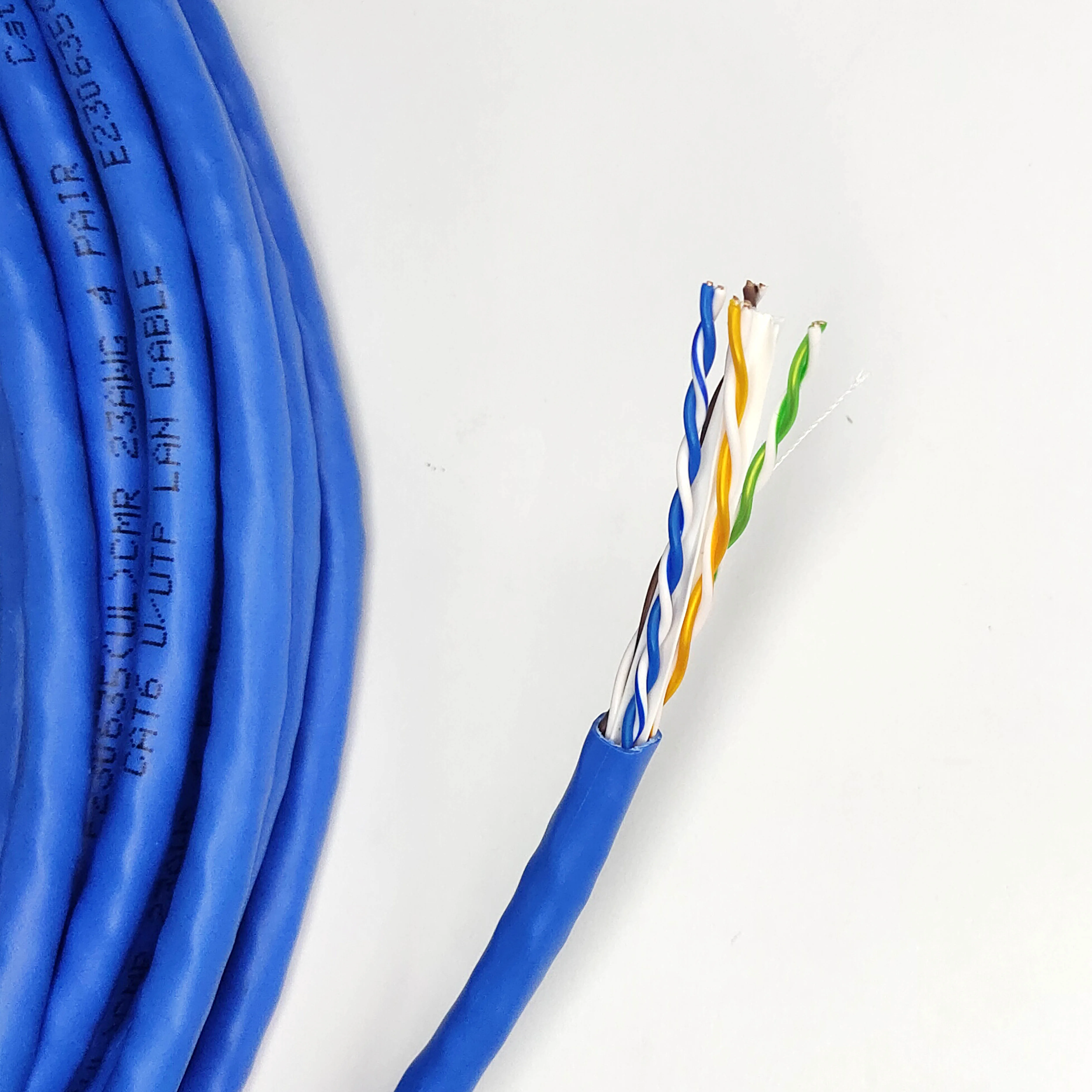 hot preferential price  UL CMX/CM/CMR/CMP Certified Data cable wire 23AWG CAT6 UTP BC conductor PVC Jacket