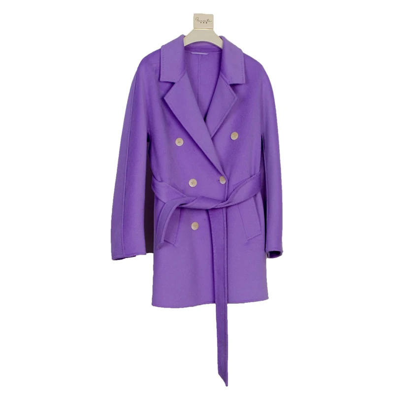 ODM 12.8%Cashmere,Customized Wholesale Women Cashmere Parka Winter Coats For Ladies Women(2206)