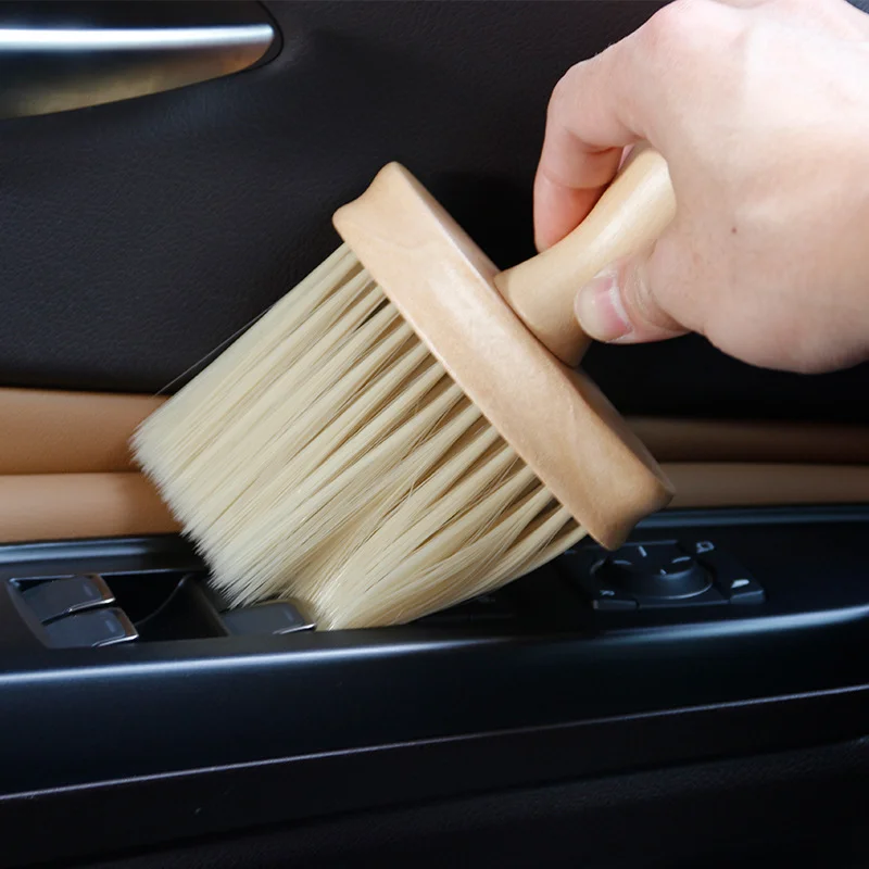 Hot-selling Computer laptop Keyboard Cleaning Brush Wooden Scrubber Nylon Bristle Brush For Clean