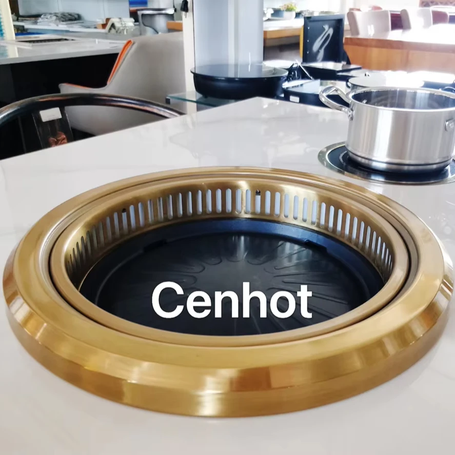CENHOT Korean BBQ Grill Restaurant Equipment Smokeless Korean BBQ Grill