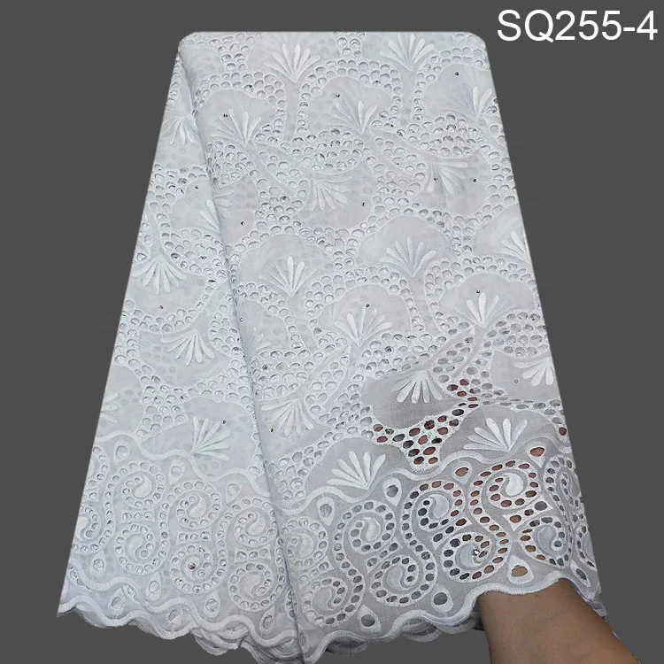 swiss lace fabric african swiss voile lace with beads and stones embroidery handcut lace for women american fabric