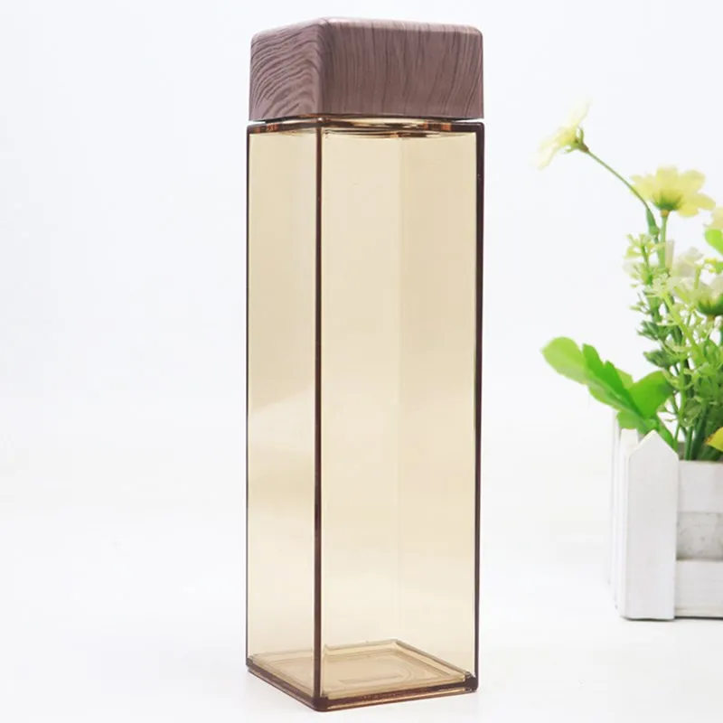 Creative personality trend cute student simple square cup plastic cup