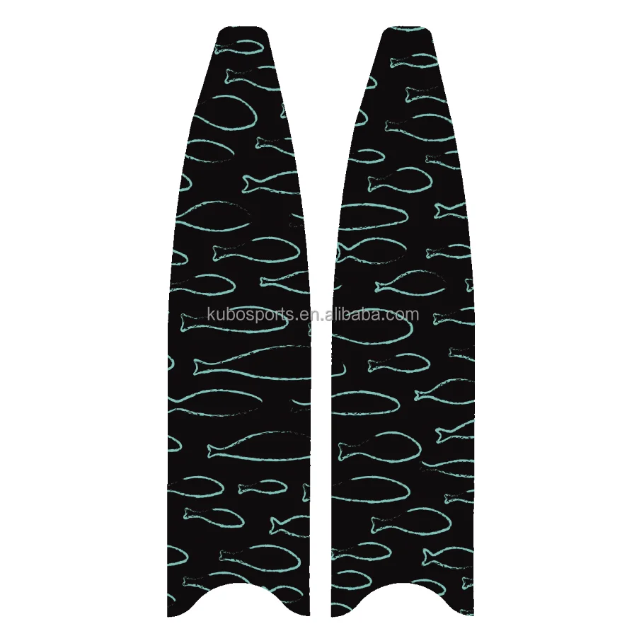 KUBO no sticker Carbon Fiber Long swim free diving spearfish scuba snorkeling Spearfishing Free diving Fin