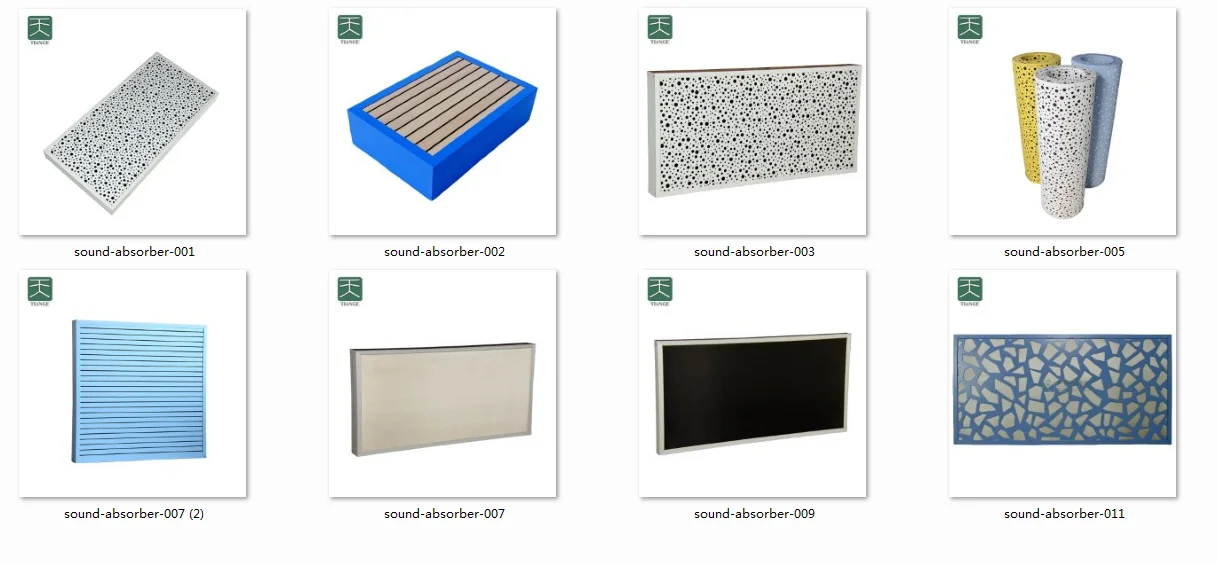 TianGe customizable white sound absorbing board price quality acoustic ceiling panel for Gym