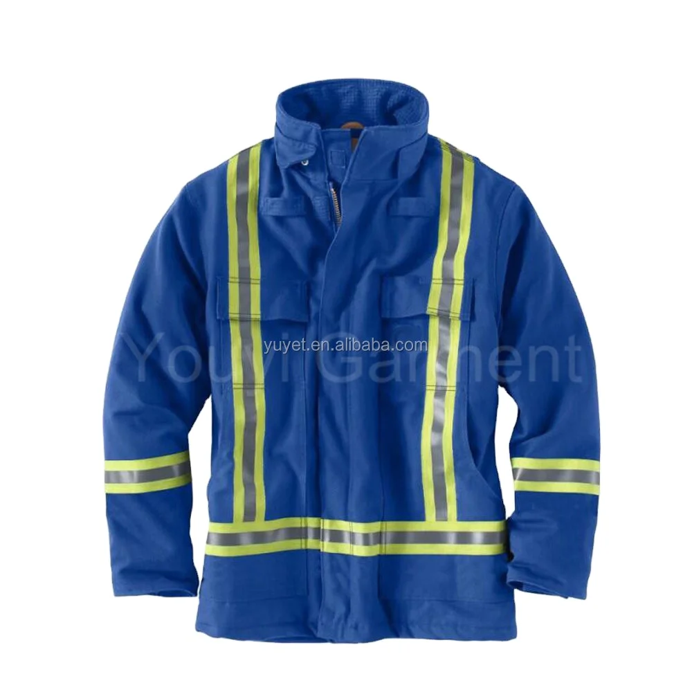 China affordable flame retardant safety reflective winter welding jacket