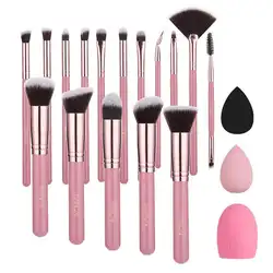 Custom Private Label Makeup Brush Set Wooden Handle 15pcs Blush Eye Shadow Powder Brushes Makeup Tools Make Up Brush Set