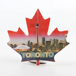 Custom 3D Toronto Canada tourist souvenir hand painted polyresin fridge magnet countries fridge magnets