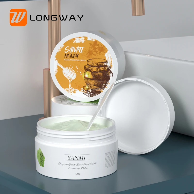 PP Eye Cream Jar Food Grade Jar Wholesale Custom Color White 100g Cosmetic Packaging Cosmetic Container Longway Customized Mould