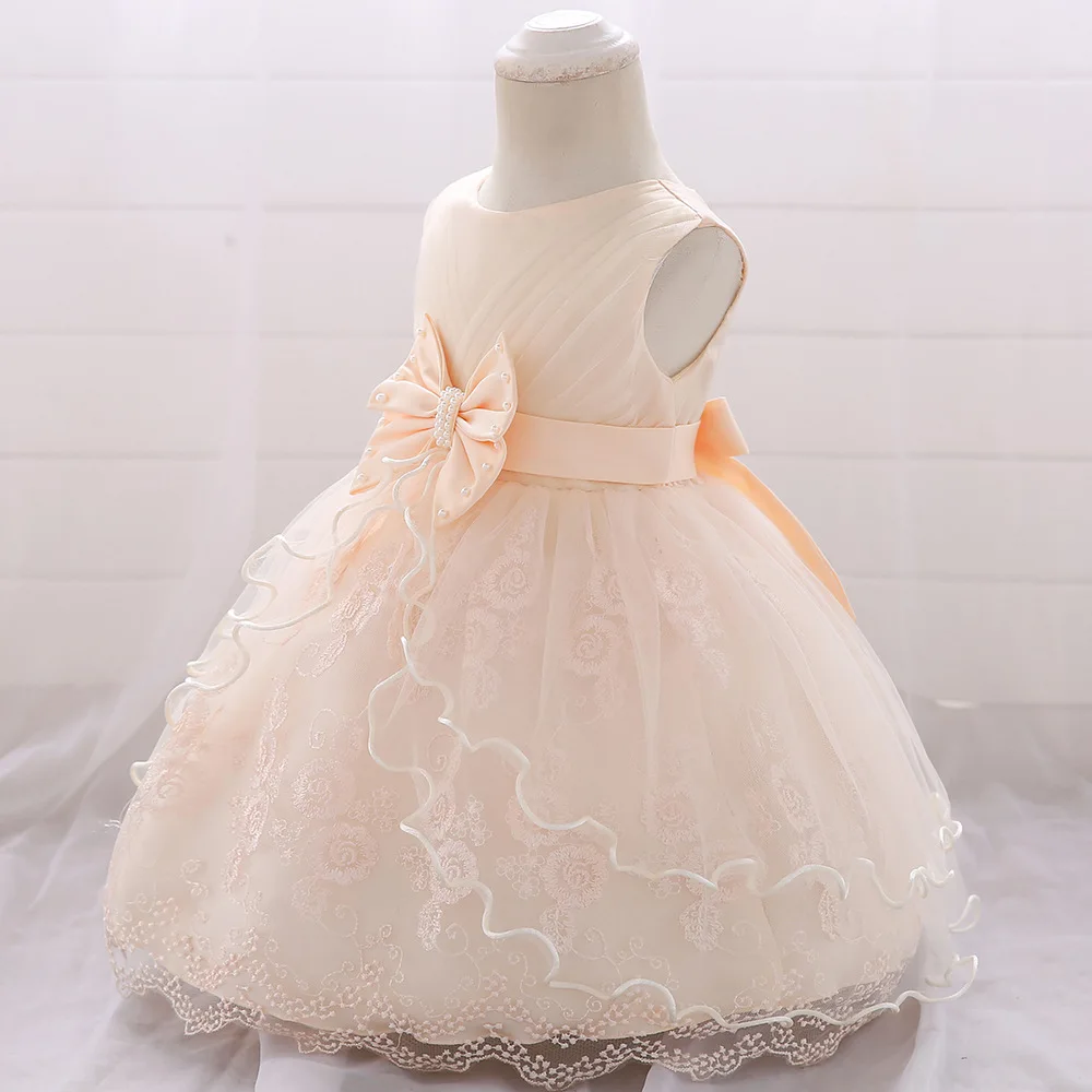 Летняя юбка-пачка детская одежда праздничная vestidos de bebes Одежда для новорожденных крещения платья на день рождения маленьких девочек