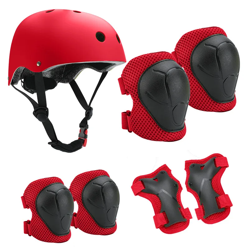 Custom Roller Skating Skateboarding Sport Tactical Kids Protective Gear Set safety helmet set elbow knee pads for Kids