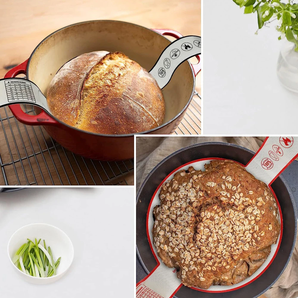 Dutch Oven Silicone Baking Mats Air Fryer Liners Home Kitchen Baking Pastry Tools Heat-Resisting Bread Baking Silicone Mats